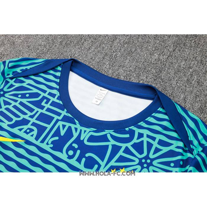 Chandal del Brasil 2024-2025 Manga Corta Verde - Pantalon Corto